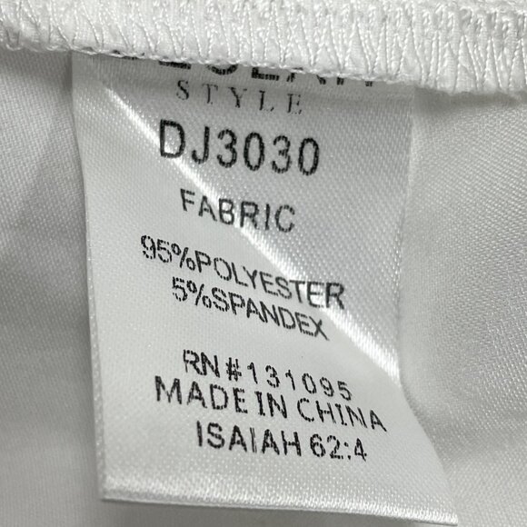 Beulah Women’s White/Gold Short Sleeve Asymmetrical Shirt Dress Size M/L - New - Picture 6 of 6